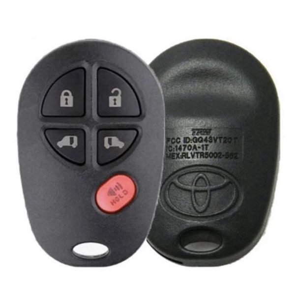 2004-2017 Toyota Sienna / 5-Button Keyless Entry Remote / PN: 89742-AE030 / GQ43VT20T