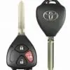 2006-2012 Toyota RAV4 Yaris / 3-Button Remote Head Key/ PN: 89070-42660 / HYQ12BBY / BDC